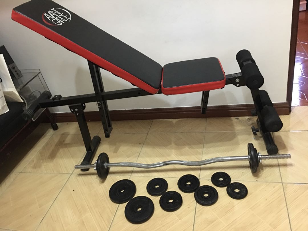 Weight Bench Weight Set Package On Carousell