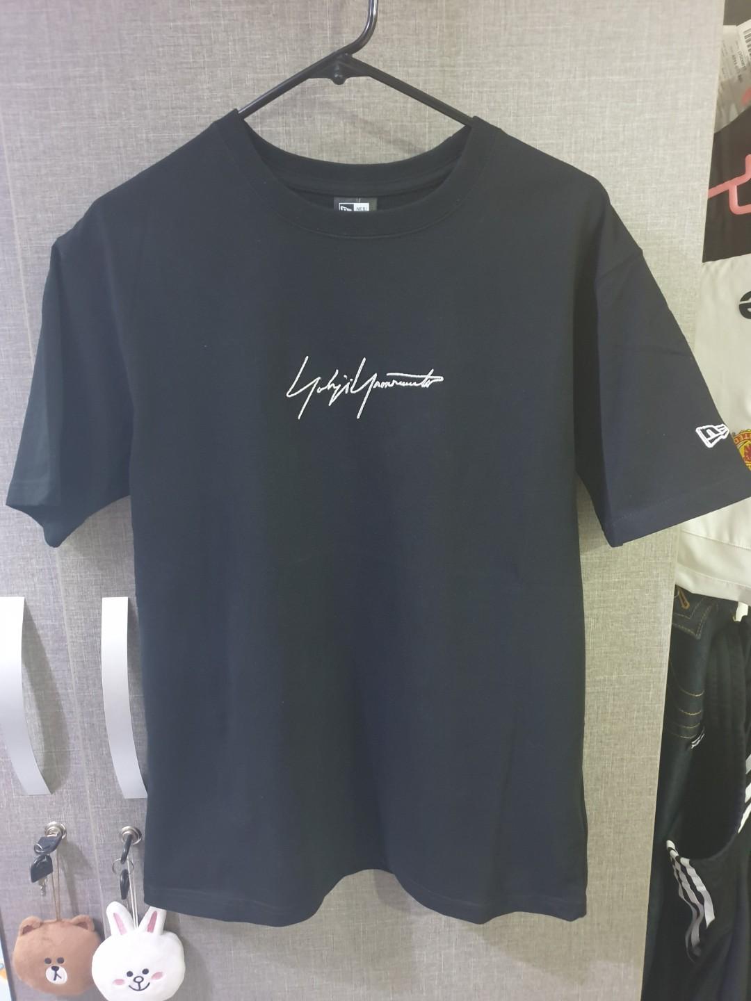 Yohji Yamamoto x New Era Signature T- Shirt (Large Left), Men's 