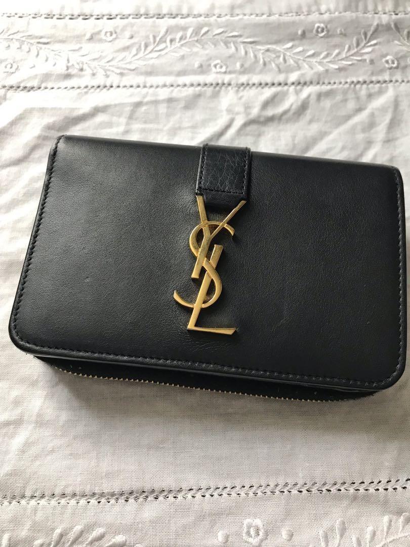 YSL compact wallet, Luxury, Bags & Wallets on Carousell