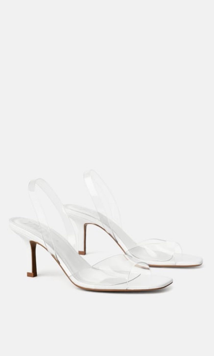 ZARA VINYL HIGH HEELS, Women's Fashion 