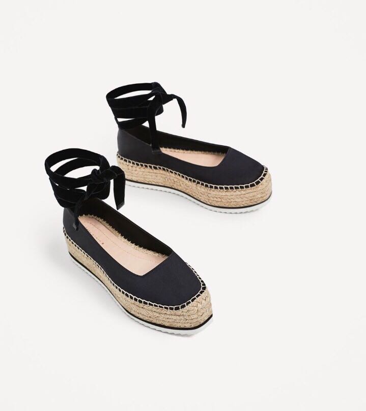 Zara espadrilles platform outlet