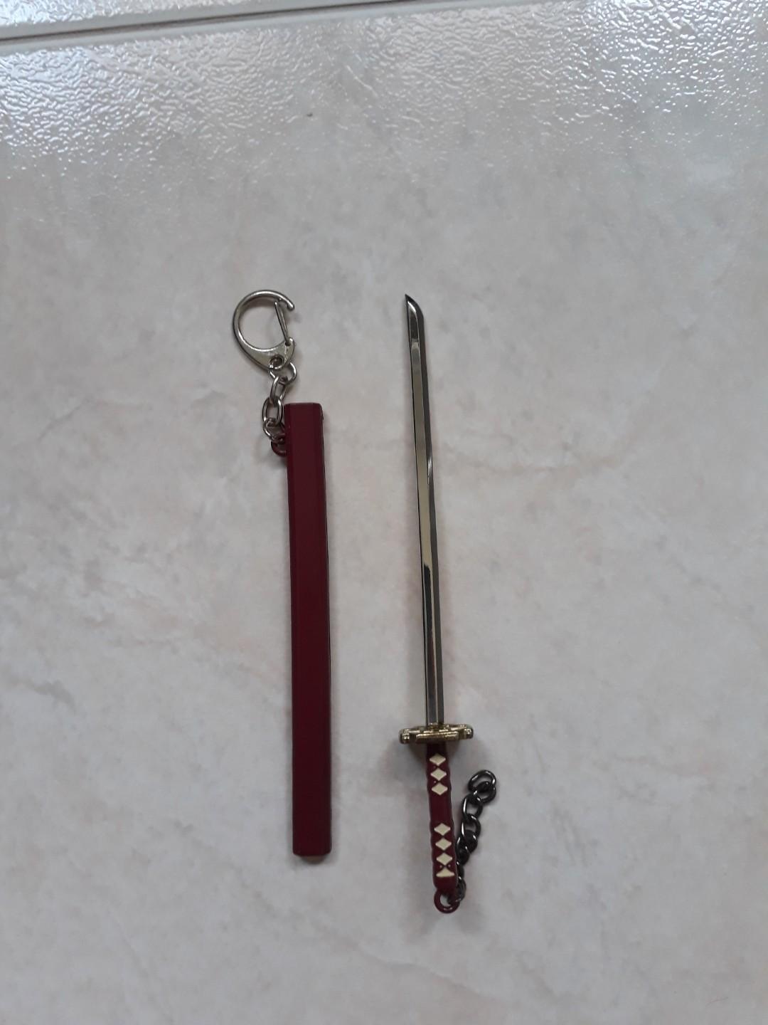One Piece Roronoa Zoro Sword Keychain Entertainment J Pop On Carousell