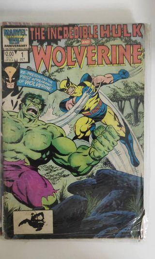 incredible hulk and wolverine 1 1986