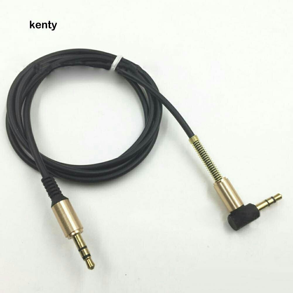 1m 3.5mm Jack Car Audio Cable Male To Male LShape Right Angle