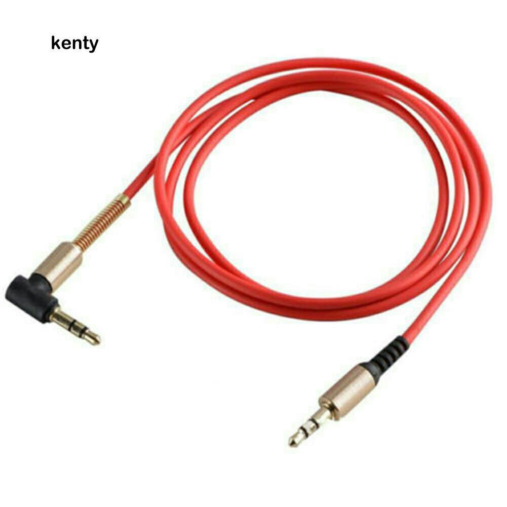 1m 3.5mm Jack Car Audio Cable Male To Male LShape Right Angle