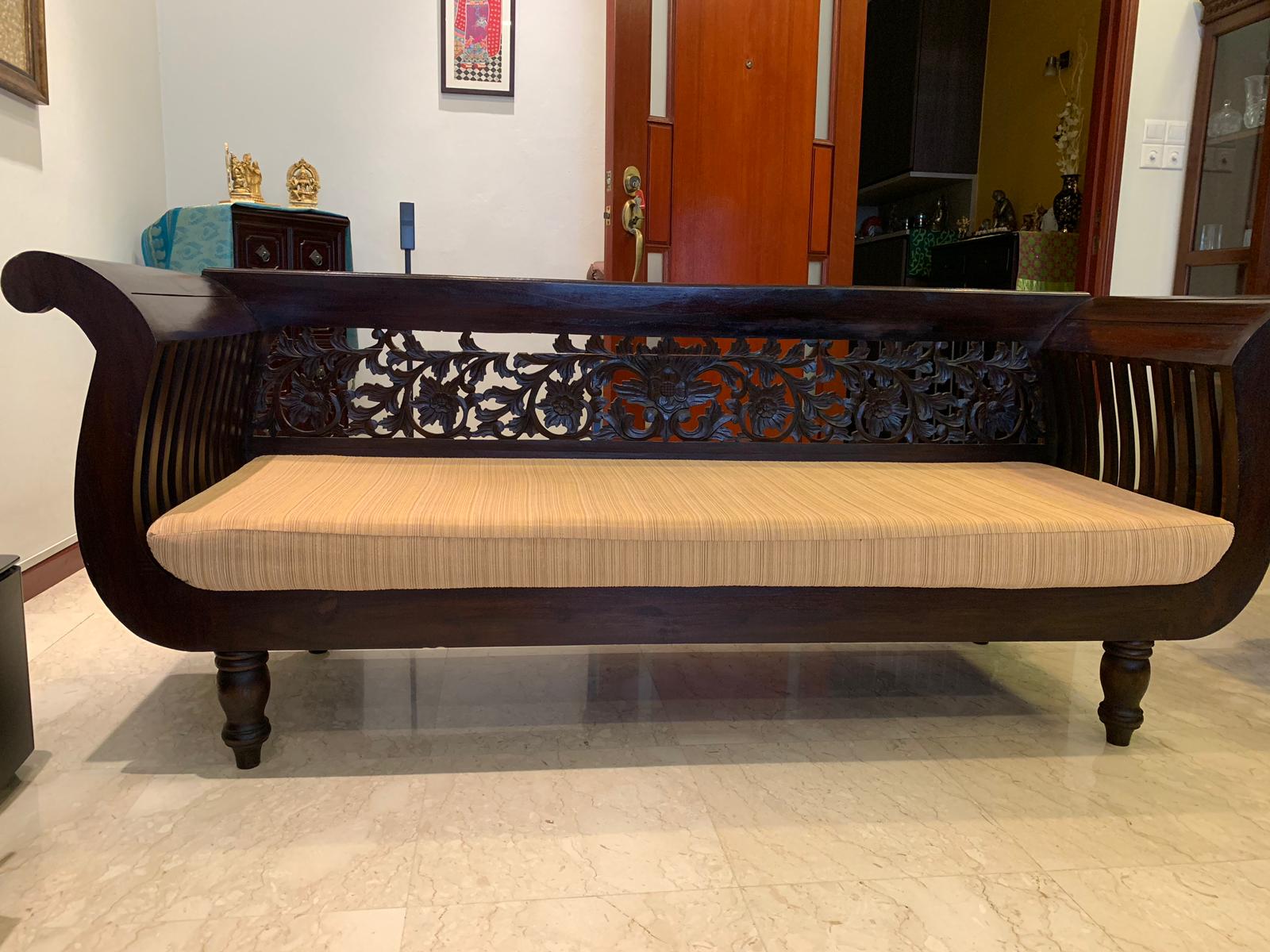 Antique Craved Teak Wood Sofa Set Traditional Sofa Wood Sofa Wooden Sofa Set Designs