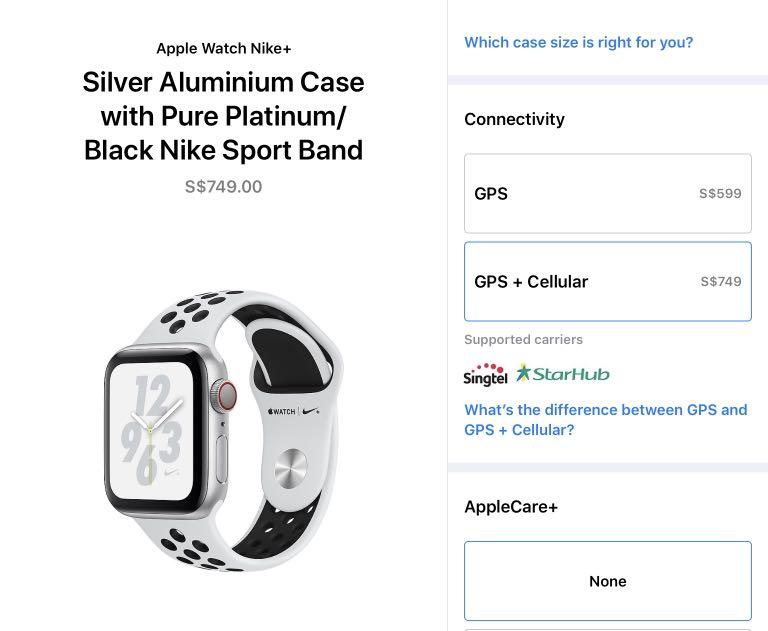 apple watch cellular singtel
