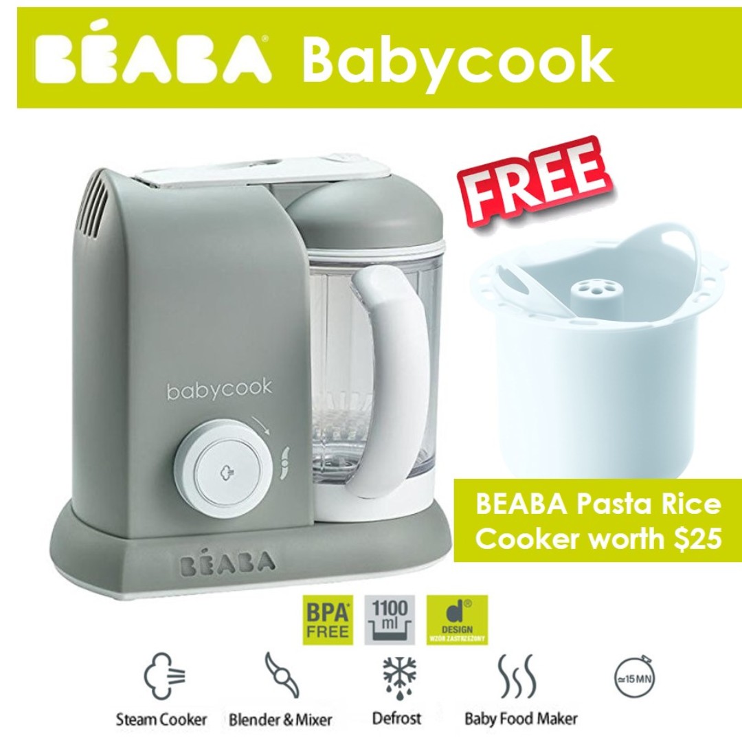 beaba babycook cloud steam cooker & blender