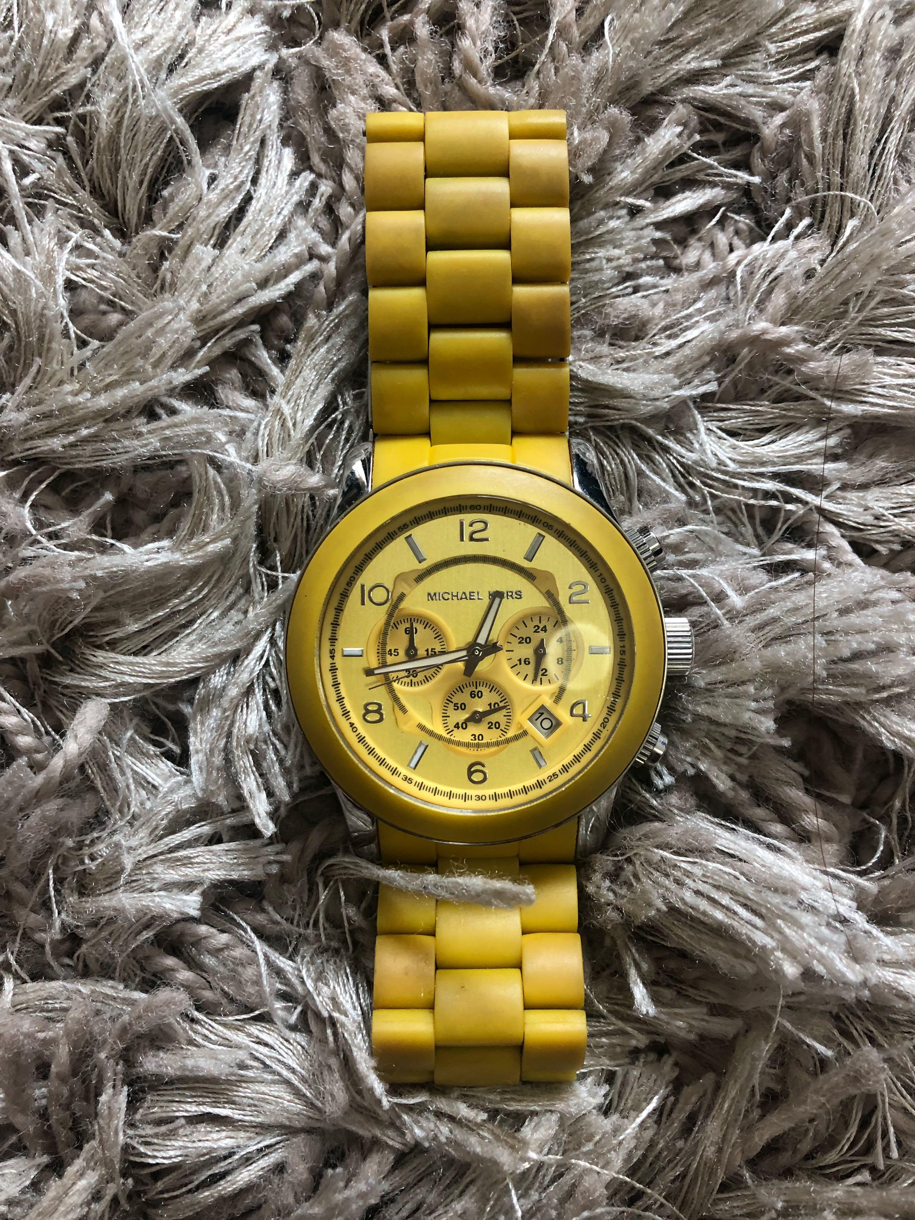 Michael kors clearance yellow watch