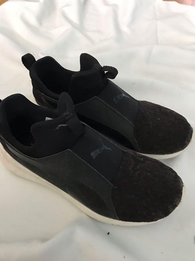 Puma black rubber shoes Clearance