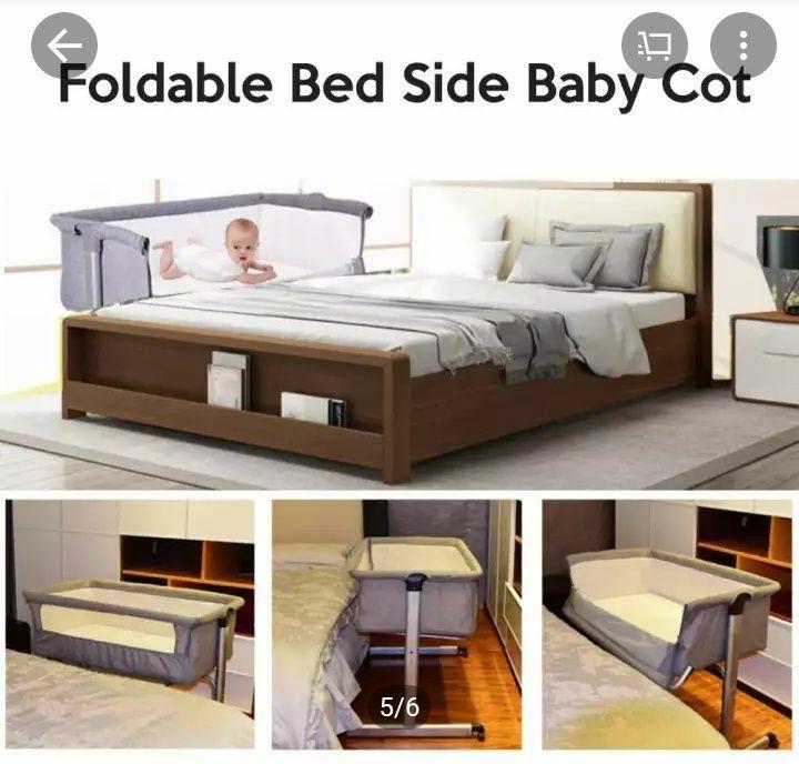 baby's cot in parents room