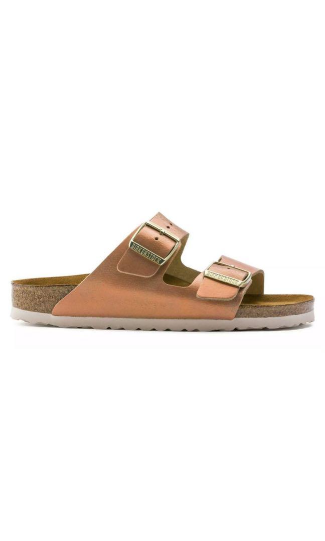 Birkenstock gizeh washed metallic online sea copper