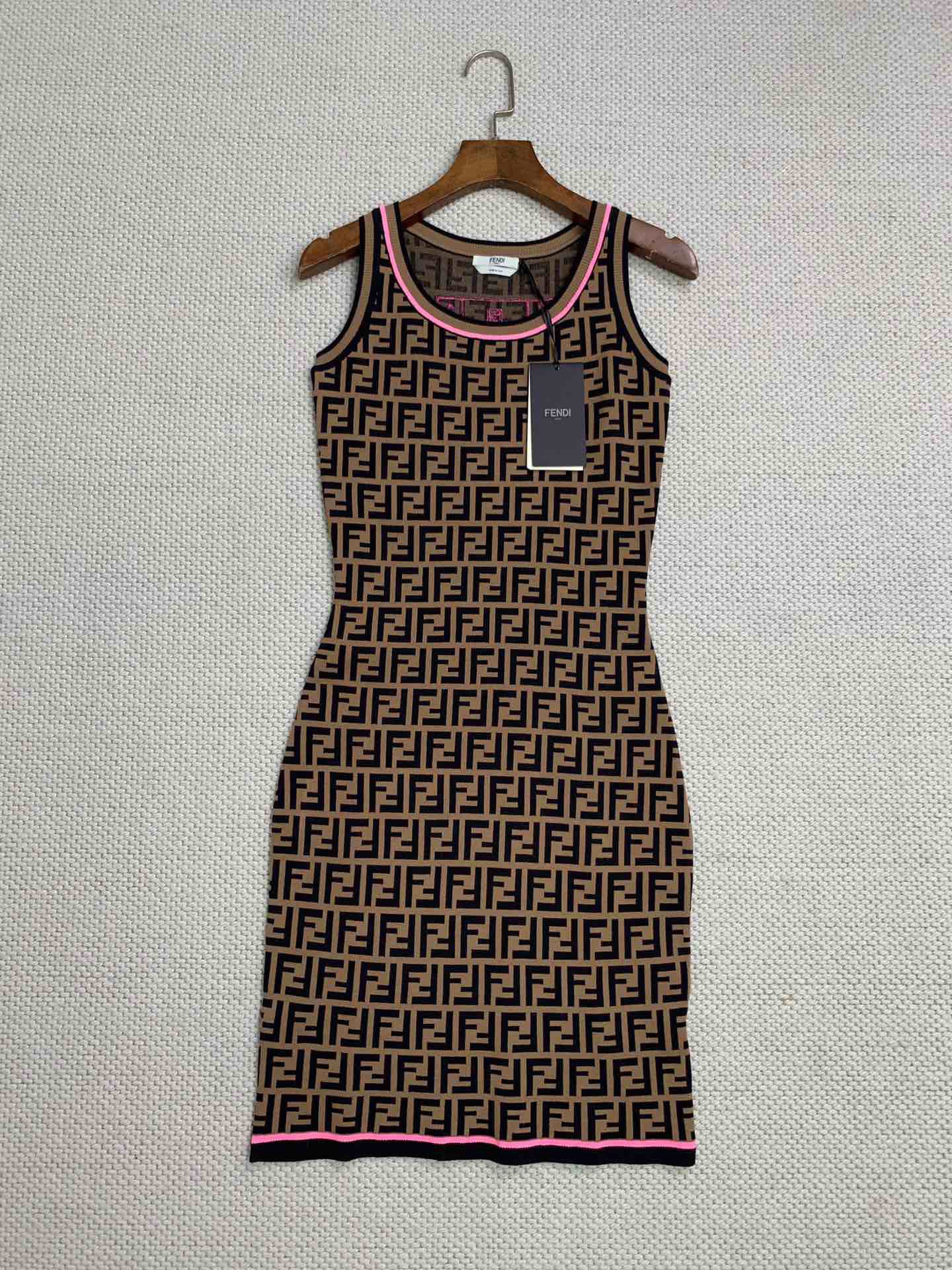 BN Authentic FENDI Logo Dress Women s Fashion Tops Sleeveless on Carousell