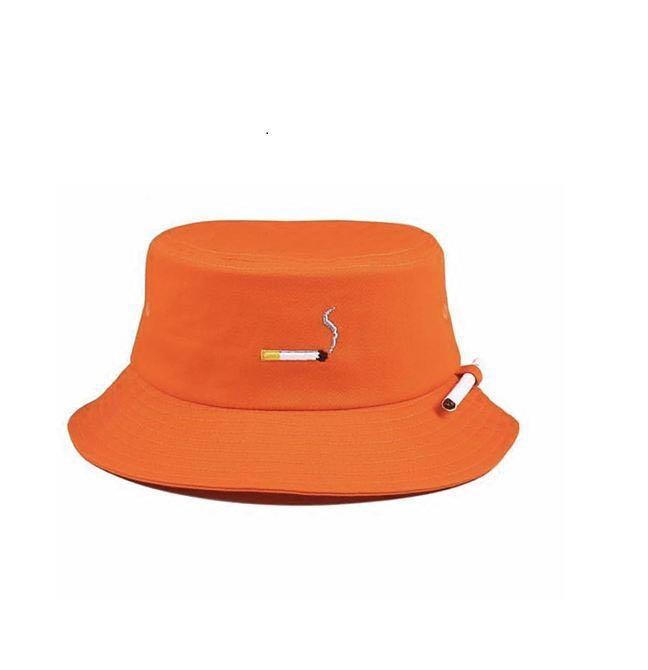 chill orange cigarette bucket hat 