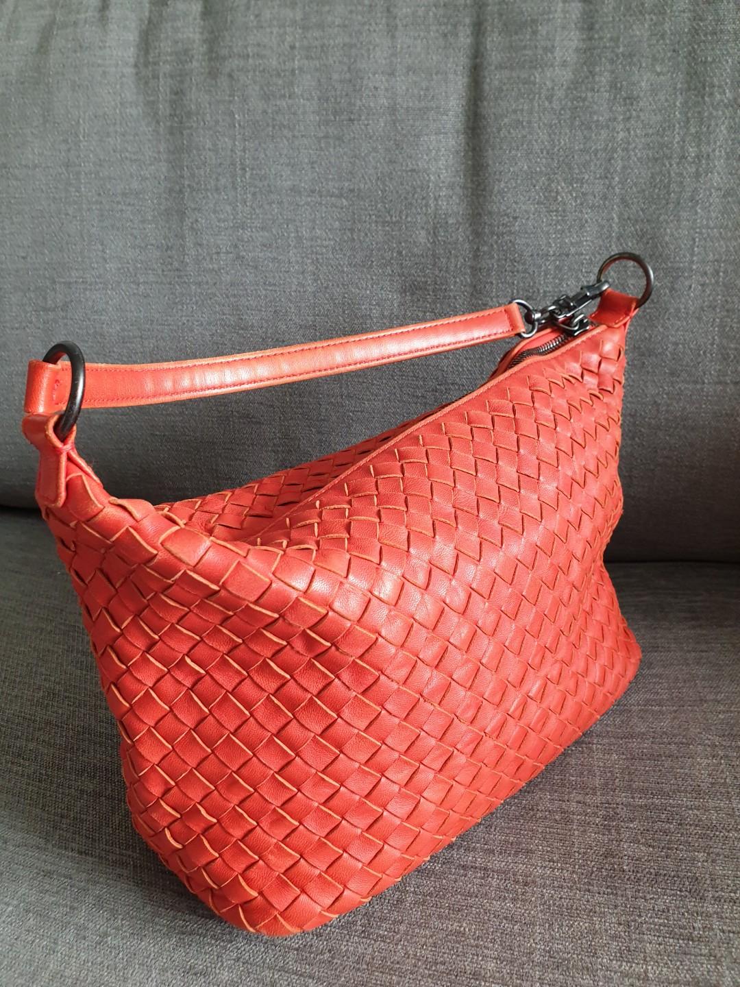 Red hotsell orange handbag