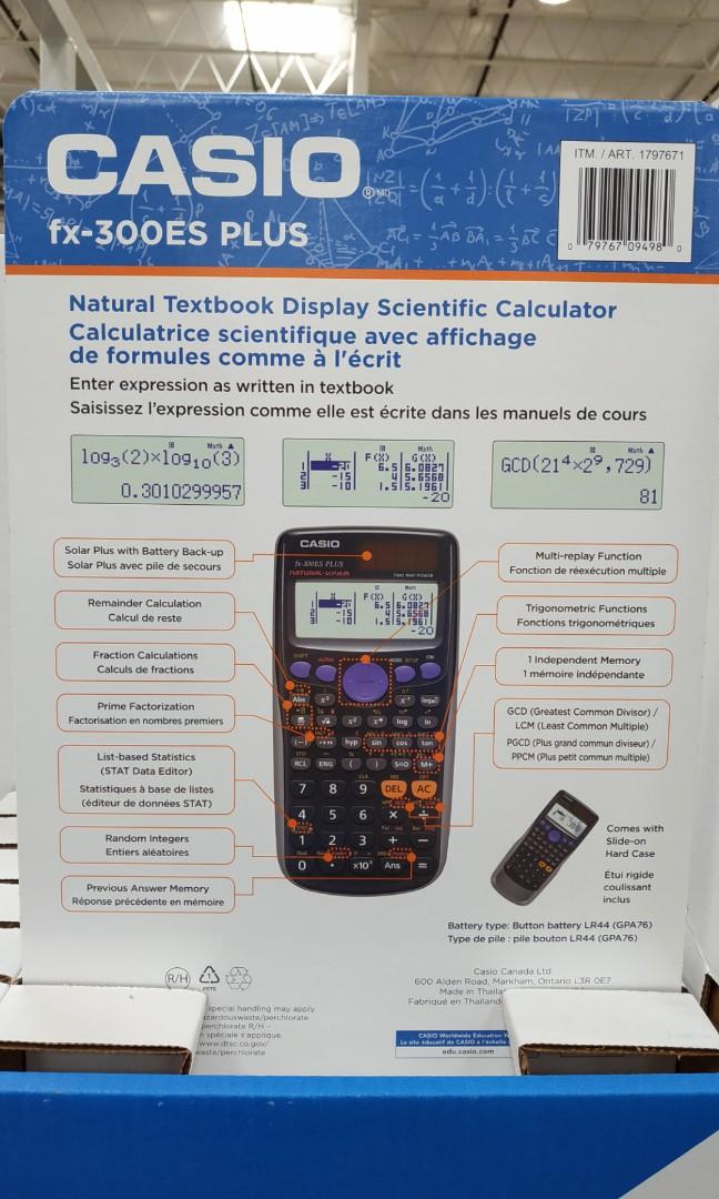 Casio scientific calculator fx300ES plus, 音響器材, 可攜式音響設備 Carousell