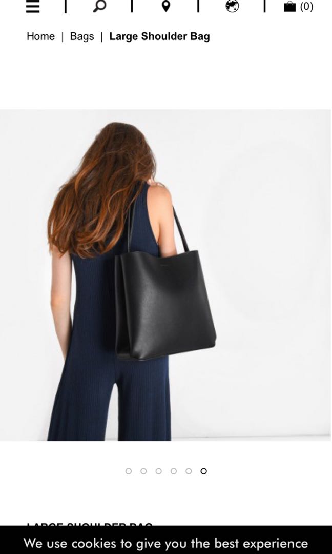 Charles and Keith large shoulder bag Black