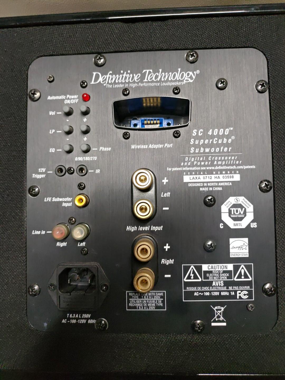 Definitive technology sc4000 subwoofer deals