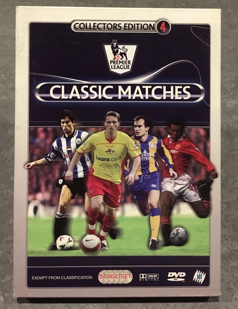English Premier League Collector's Edition 4 Classic Matches 5 Disc