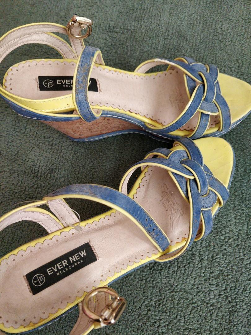 blue summer shoes