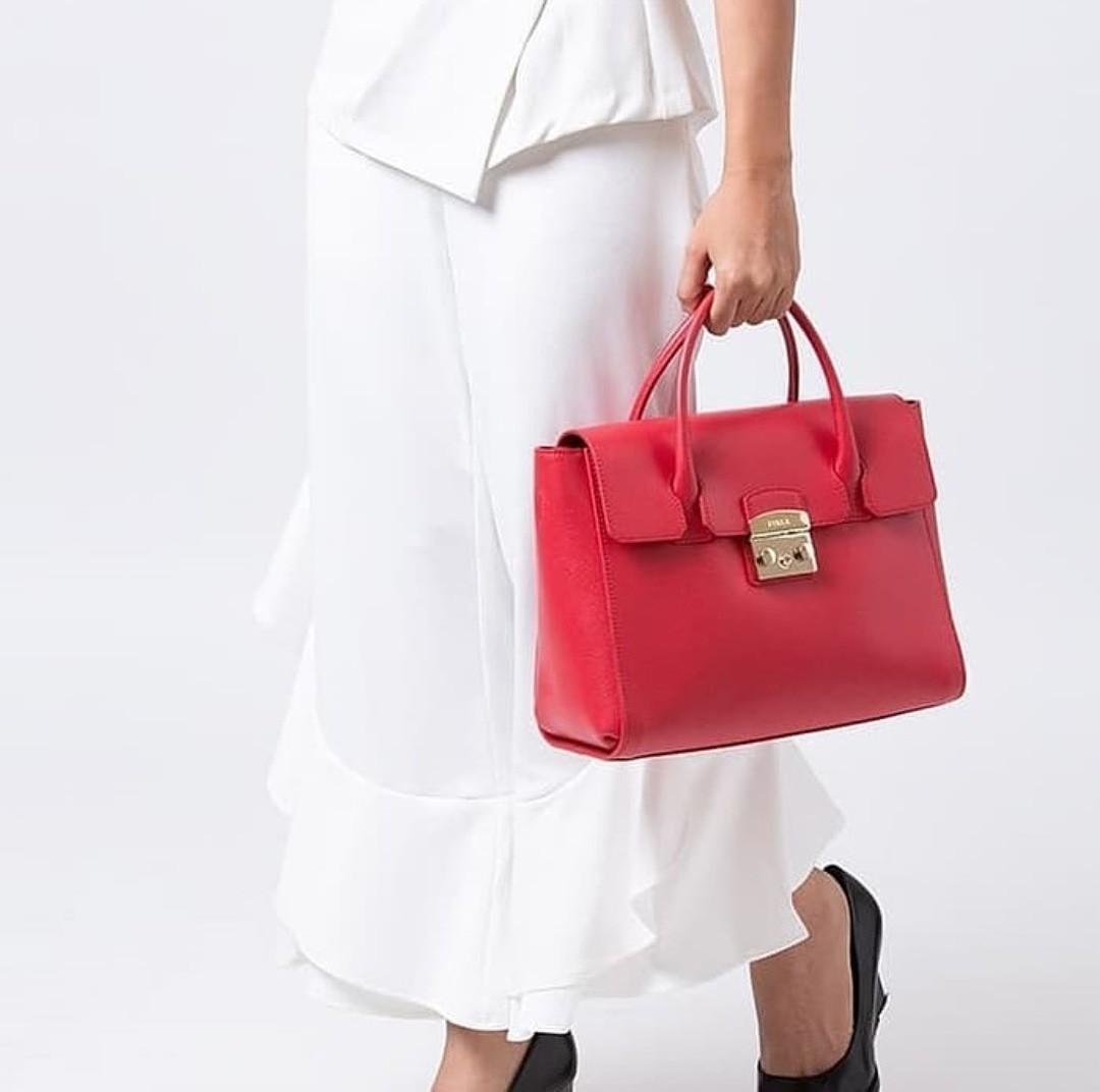 Furla metropolis satchel store large
