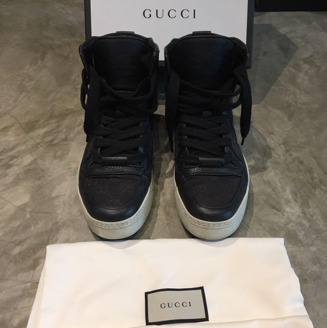 Gucci Men's Nylon GG Guccissima High Top Sneakers Shoes, Men's Fashion, Footwear, Dress on Carousell