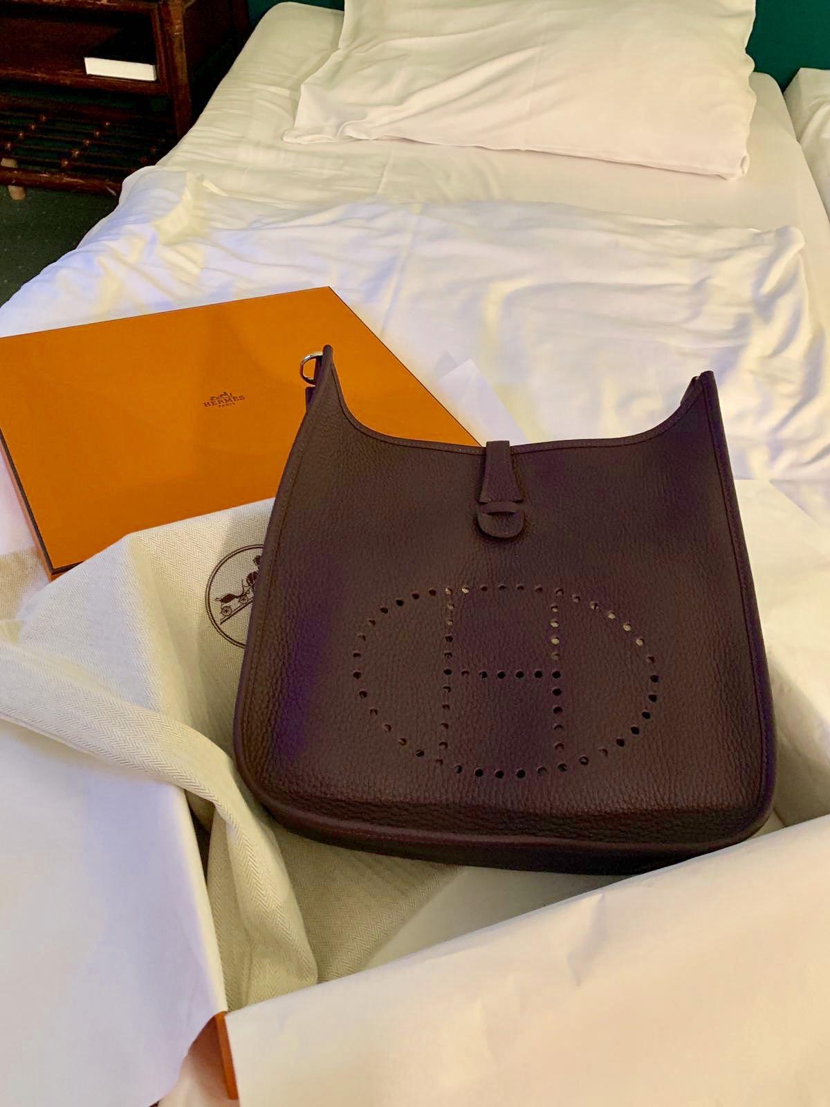 hermes evelyne raisin
