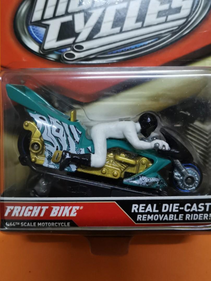 hot wheels bike with rider
