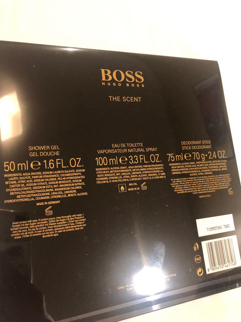 hugo boss the scent 100ml gift set