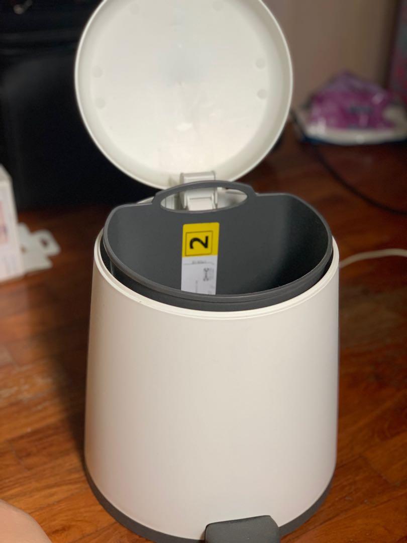 Ikea Dustbin Trash Garbage Bin In White On Carousell