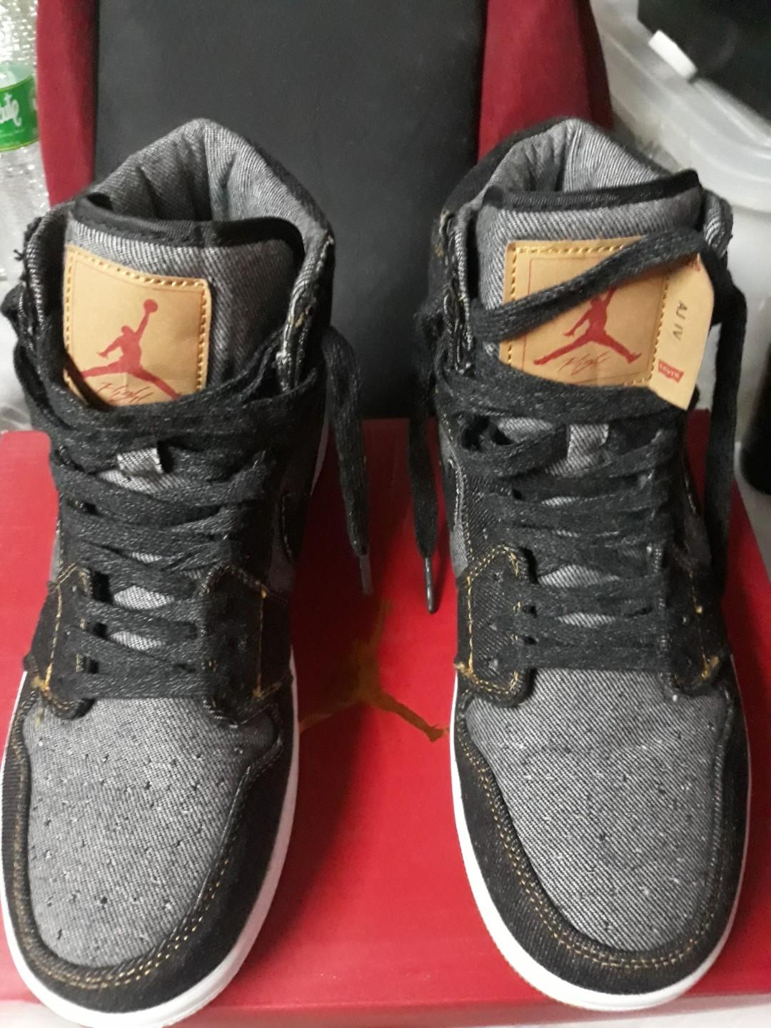 Jordan 1 levis oem size 8.5 us Men s Fashion Footwear Sneakers