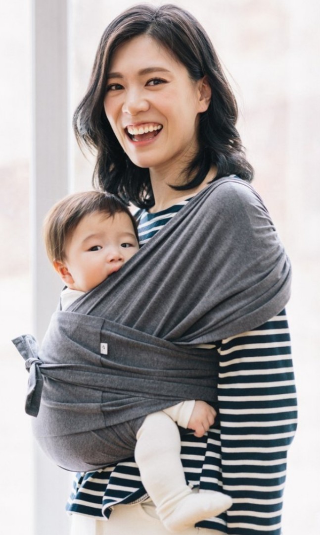 Konny Baby Carrier in Charcoal (S), Babies & Kids, Going Out, Carriers & Slings on Carousell