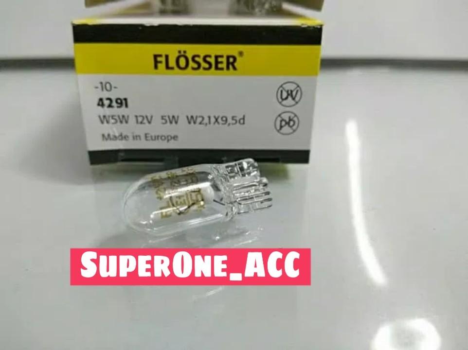 Lampu Bohlam Dop Flosser 4291 Model Tancap Kecil T10 12v 5w Isi10pcs Aksesoris Mobil Di Carousell