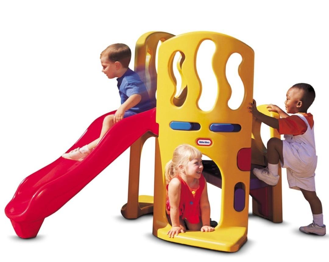 little tikes triangle climber with slide