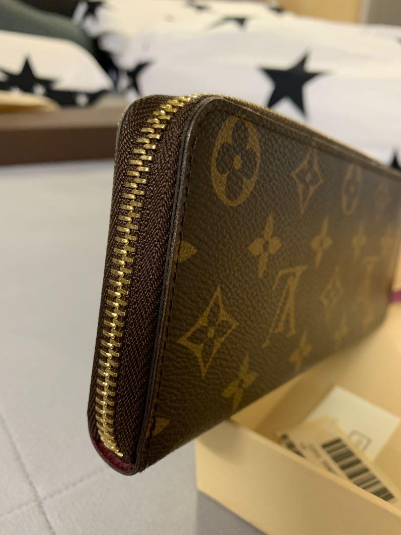 Louis Vuitton - Authenticated Clemence Wallet - Leather Red Plain for Women, Good Condition