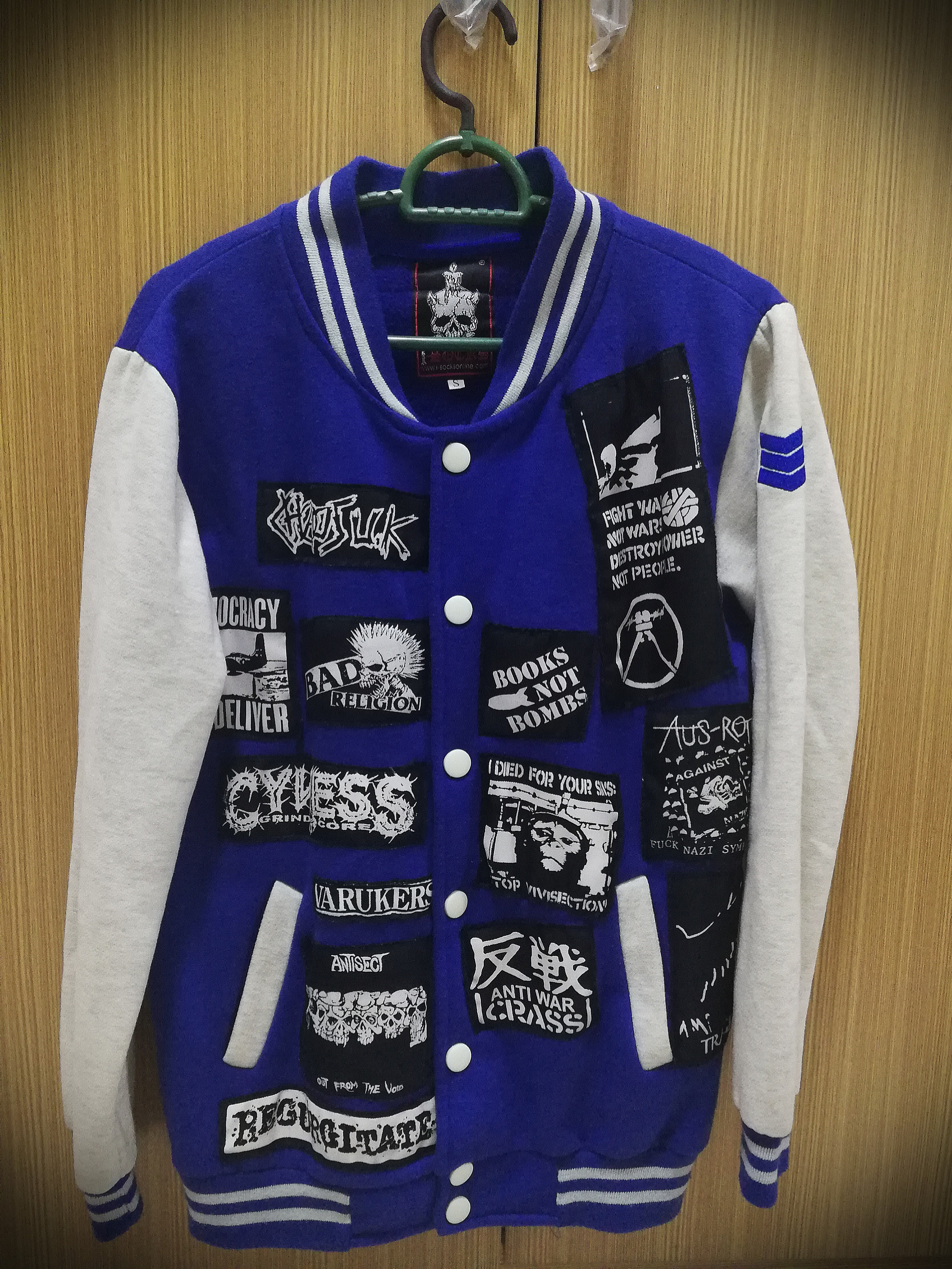 punk varsity jacket