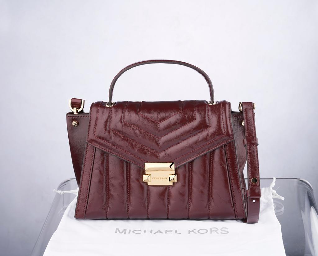 Whitney online leather satchel