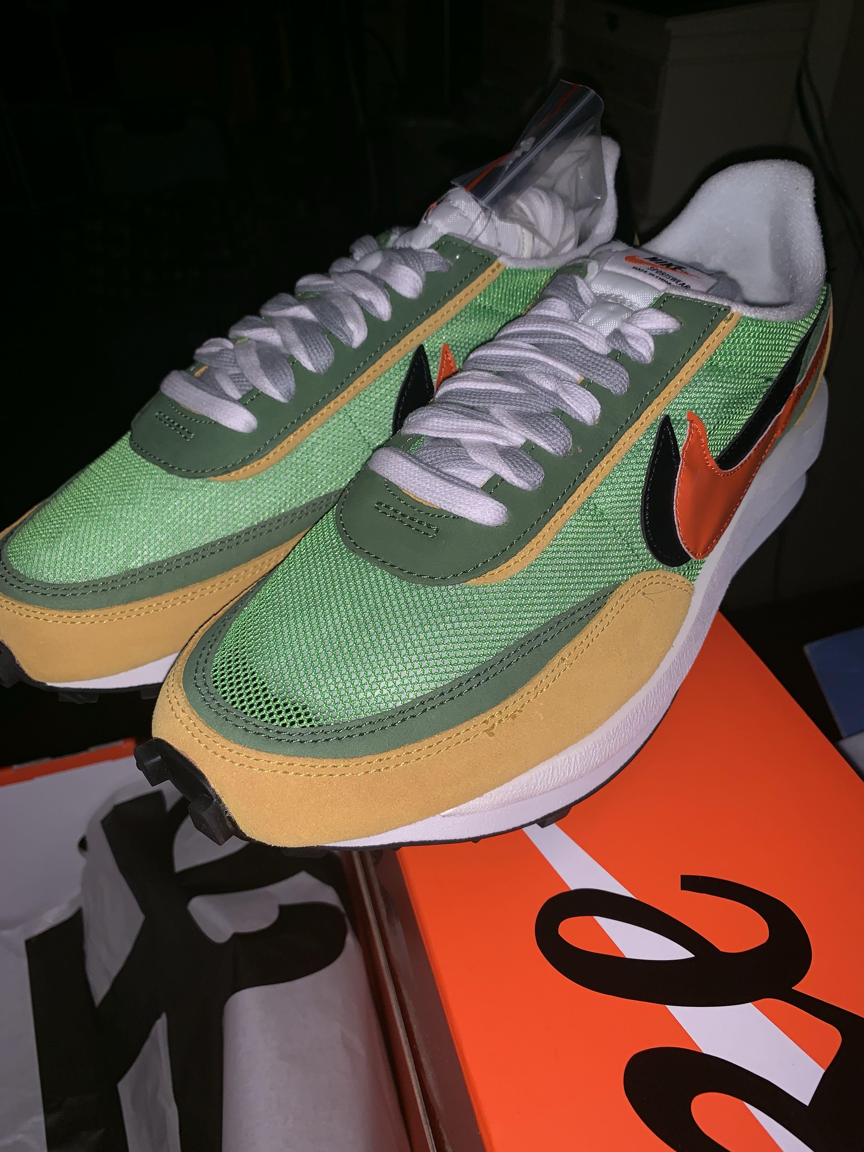 nike ld waffle sacai green multi