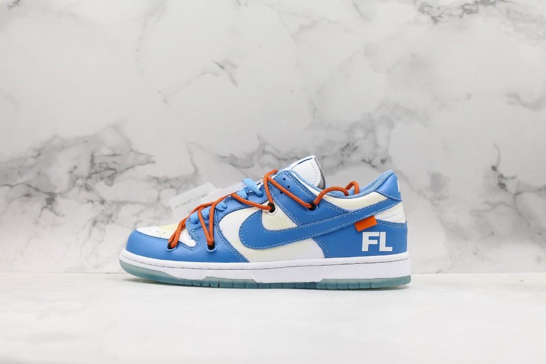 off white futura dunk low