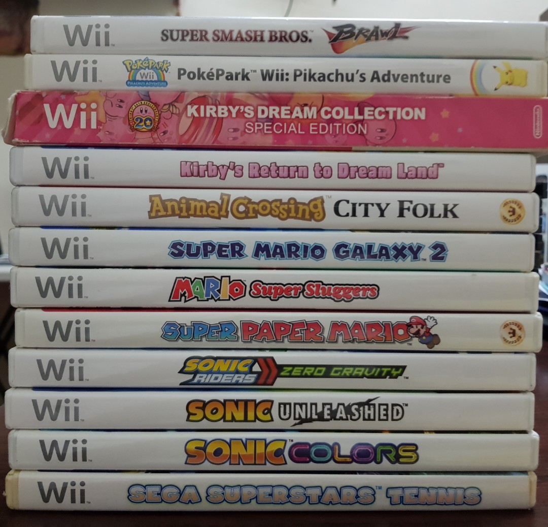 Nintendo Wii Games Sonic Mario Kirby Animal Crossing Pokemon Smash Bros Video Gaming Video Games On Carousell