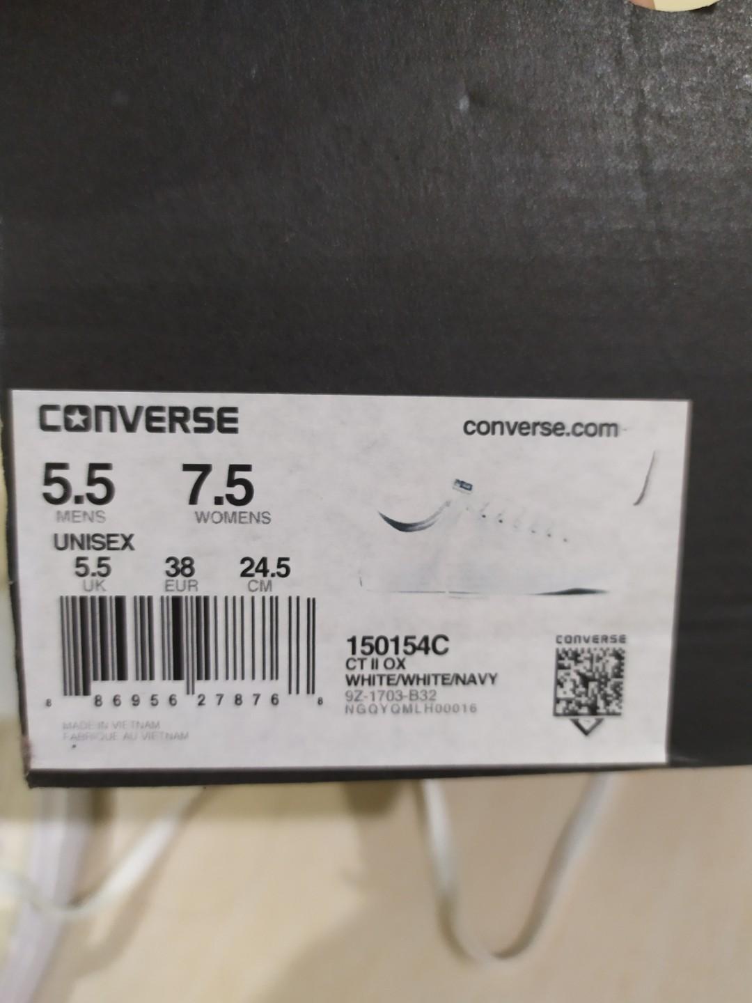 converse 38 size