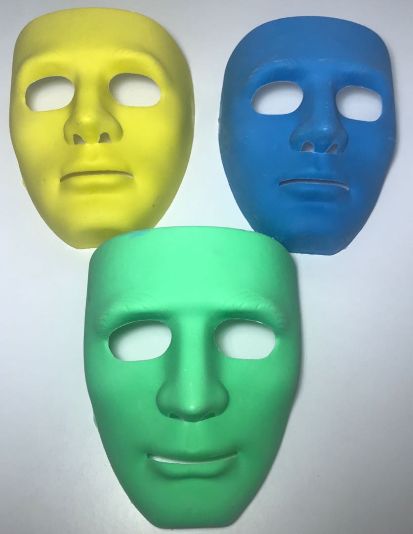 Plastic Face Masks, Hobbies & Toys, Stationery & Craft, Craft Supplies