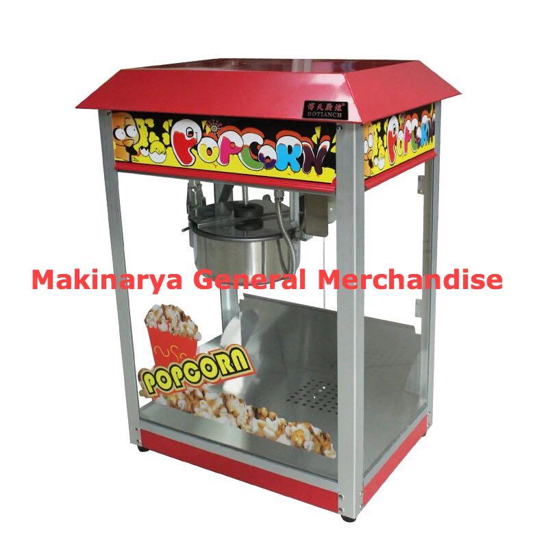 Pop corn Commercial Machine (Category: Other Kitchen Appliances) located in Manila. Submitted by makinaryageneral.merchandise (Listing ID 239021493, Image 1). Description: Specifications: 1. large capacity 2. smart control 3. easy to operate 4. easy to clean. 5.non-stick coating Power: 1.3kW Volts: 220V 50Hz Bowl Capacity: 6 ounce Dimension: 50*23*56cm FOR INQUIRIES: Call or text (0995) 793 4923 Landline: 8-9979754 Email Address: makinarya.040819