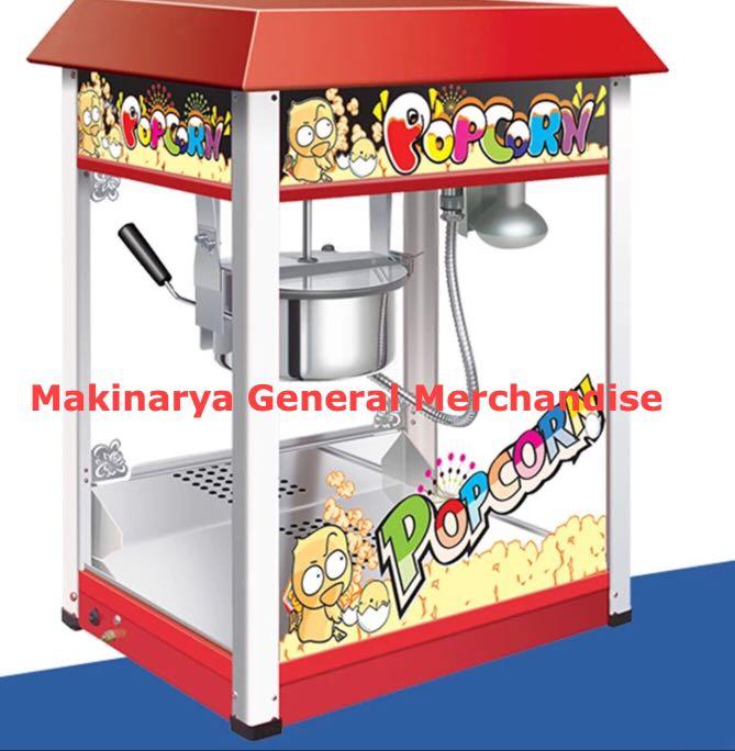 Pop corn Commercial Machine (Category: Other Kitchen Appliances) located in Manila. Submitted by makinaryageneral.merchandise (Listing ID 239021493, Image 2). Description: Specifications: 1. large capacity 2. smart control 3. easy to operate 4. easy to clean. 5.non-stick coating Power: 1.3kW Volts: 220V 50Hz Bowl Capacity: 6 ounce Dimension: 50*23*56cm FOR INQUIRIES: Call or text (0995) 793 4923 Landline: 8-9979754 Email Address: makinarya.040819
