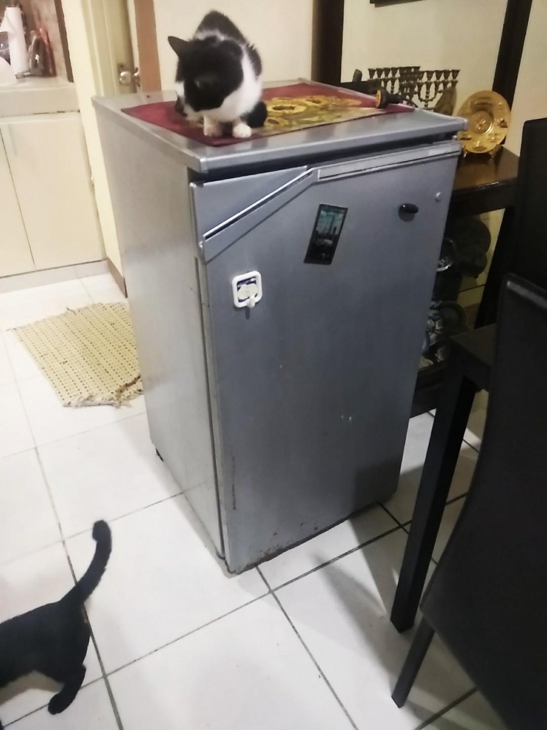 Ref Small Grey (Category: Refrigerators and Freezers) located in Imus. Submitted by raichanz (Listing ID 244750426, Image 1). Description: Selling our old ref. Good condition. Old aesthetics. Imus area for pick up only..
