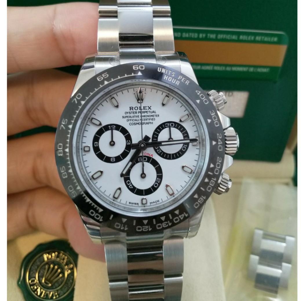 Rolex ln 白地通拿98 新 名牌 錶 Carousell