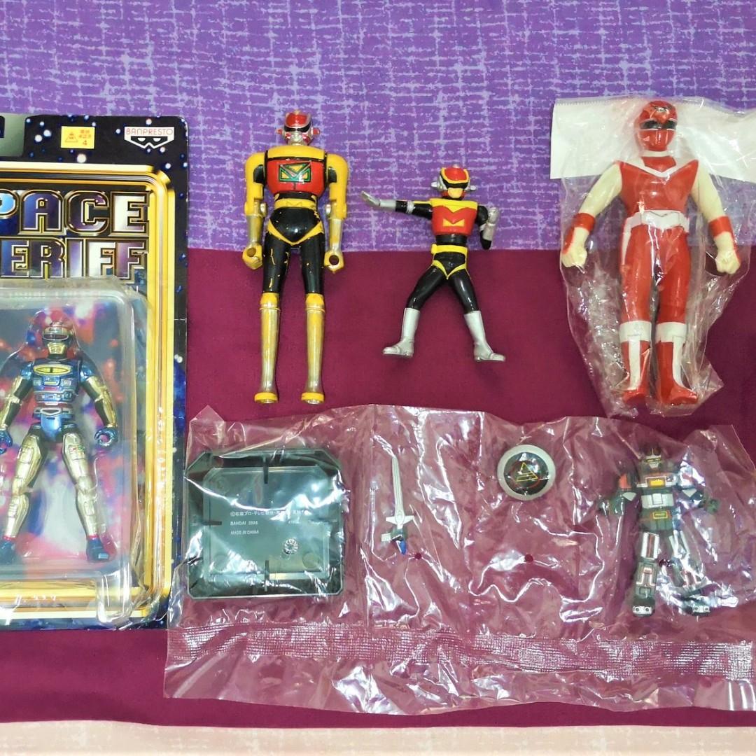 Figurine BIOMAN Maskman Force Jaune – Bandai 1987, Die-cast, état D'occasion