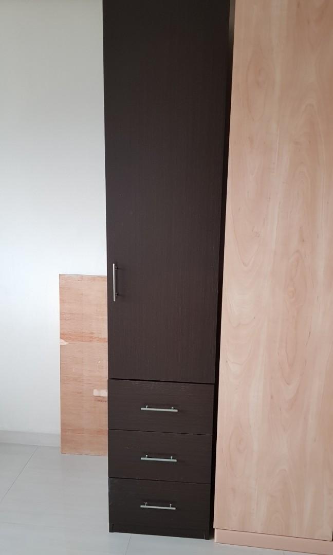 Wardrobe One Door Furniture Shelves Drawers On Carousell