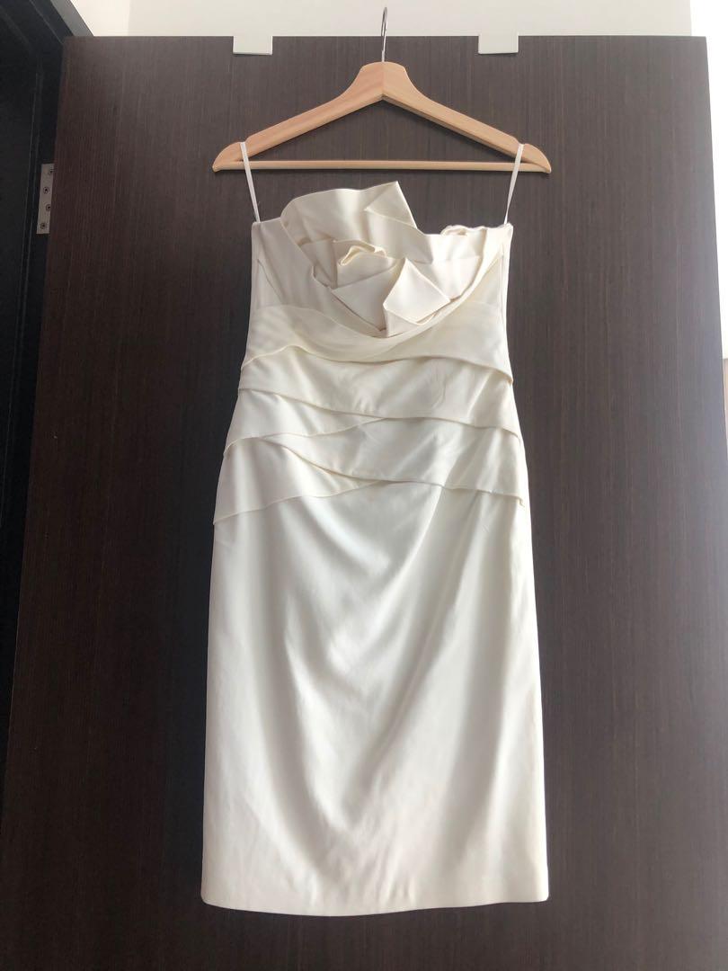 structured cocktail dress