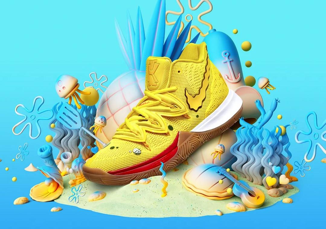 kyrie 4s spongebob